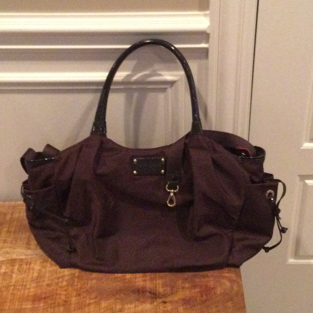 Brown Kate Spade diaper bag